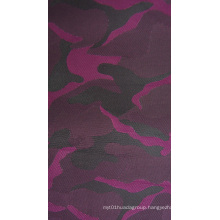 Camouflage Jacquard Polyester Fabric with Foam Backing